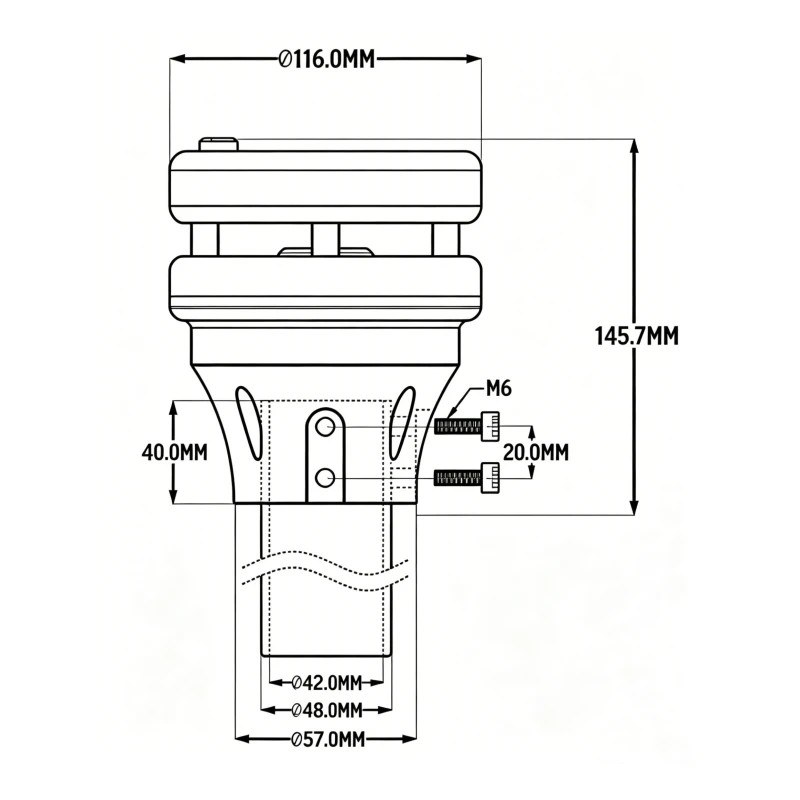 Miniature wind speed sensor