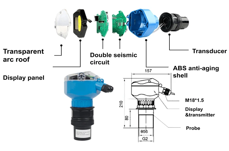 Ultrasonic water level sensors