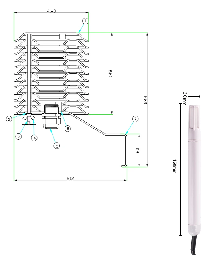Temperature and humidity sensors