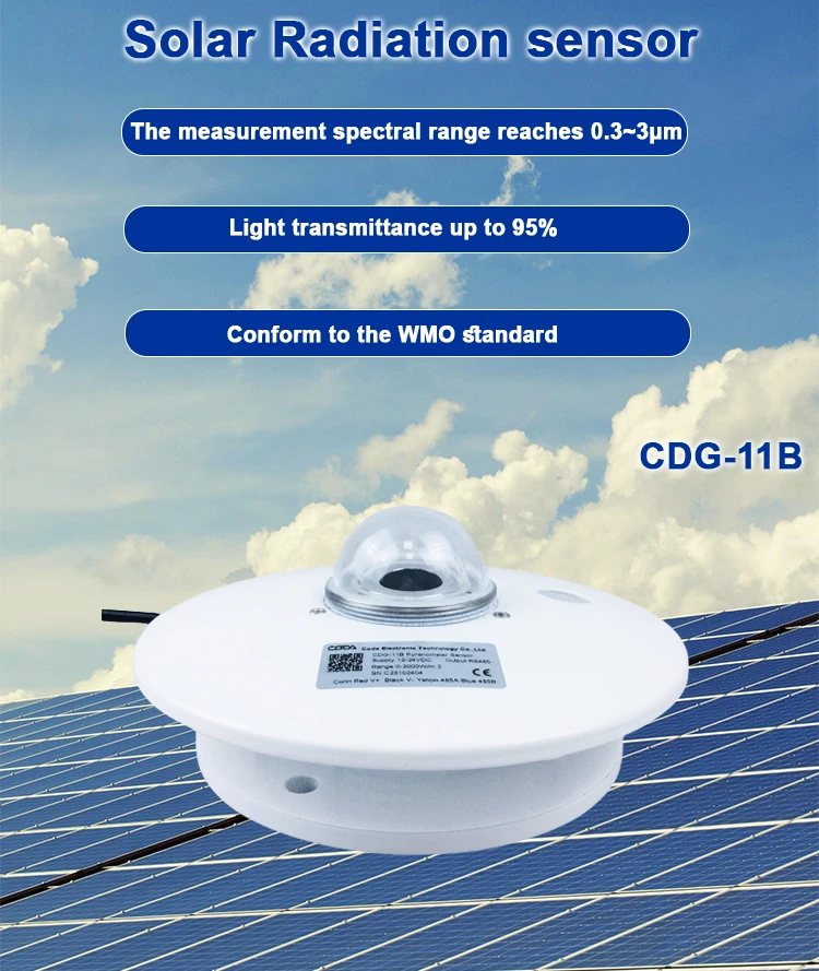 Irradiance sensors, also known as pyranometers