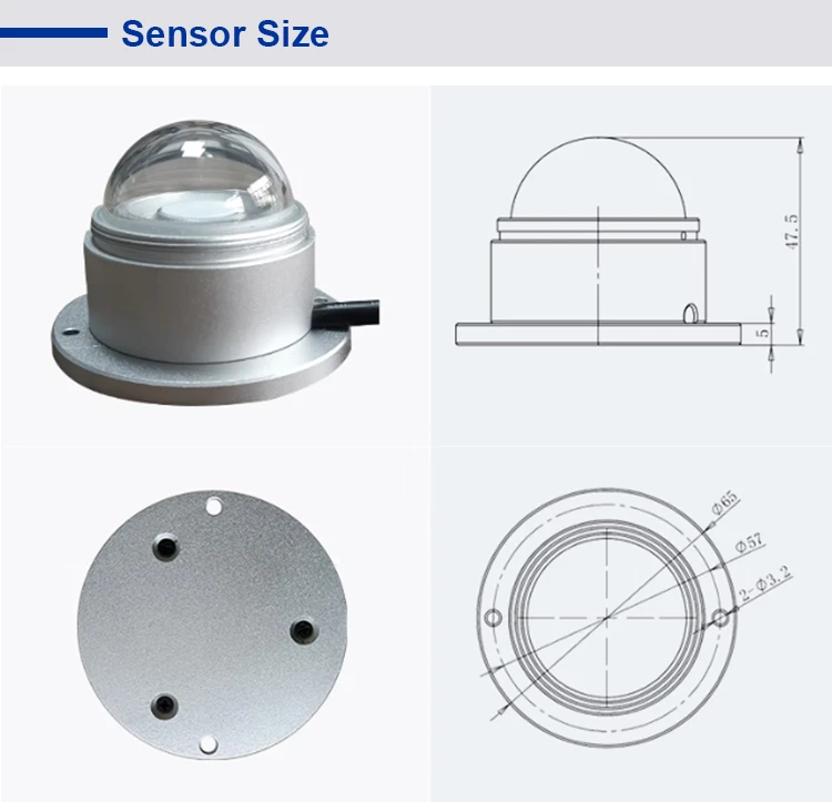 Size of Ultraviolet Sensors