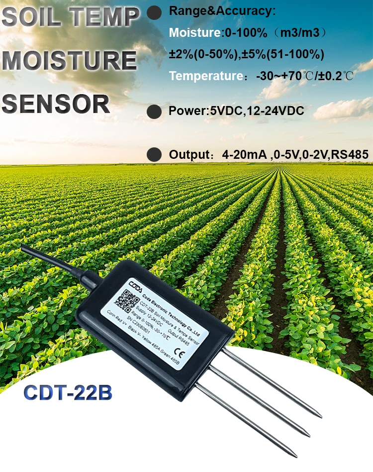 Soil temperature and humidity sensor