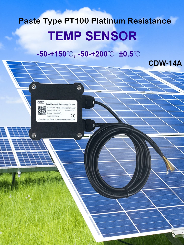 Surface mount temperature PT100 sensor