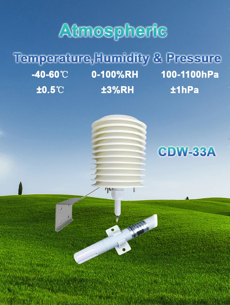 Atmospheric temperature, humidity and pressure sensor