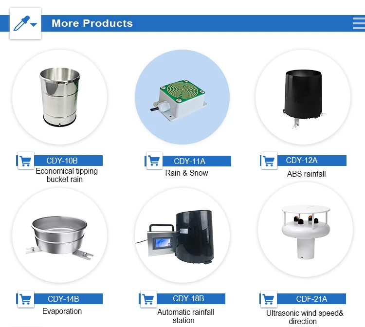 Outdoor stainless steel tipping bucket rain gauge