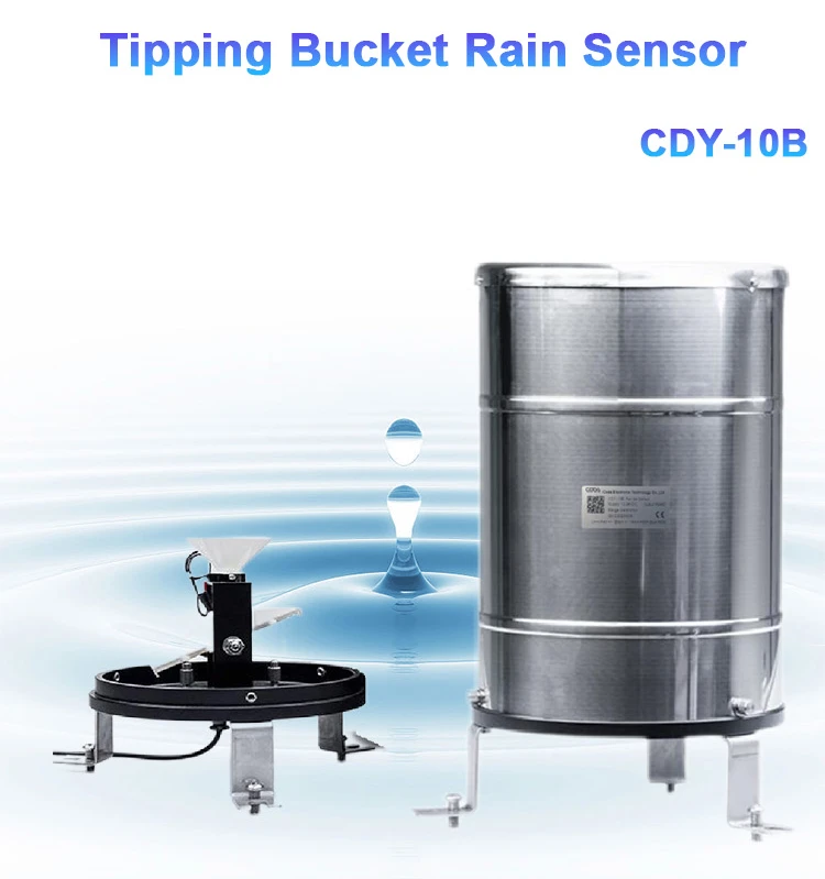stainless steel tipping bucket rain gauge