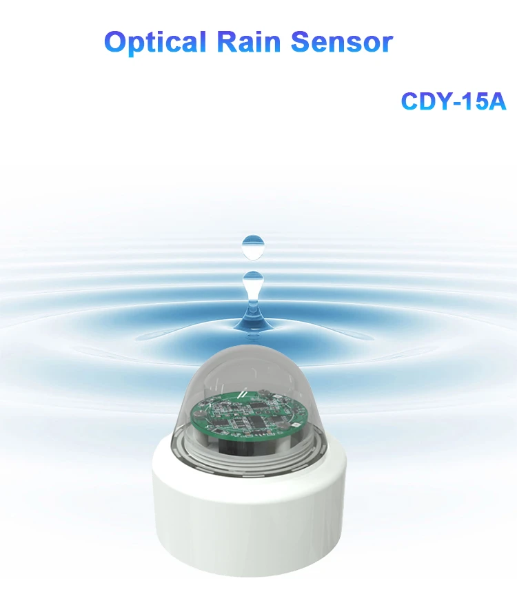 Optical rain gauge sensor