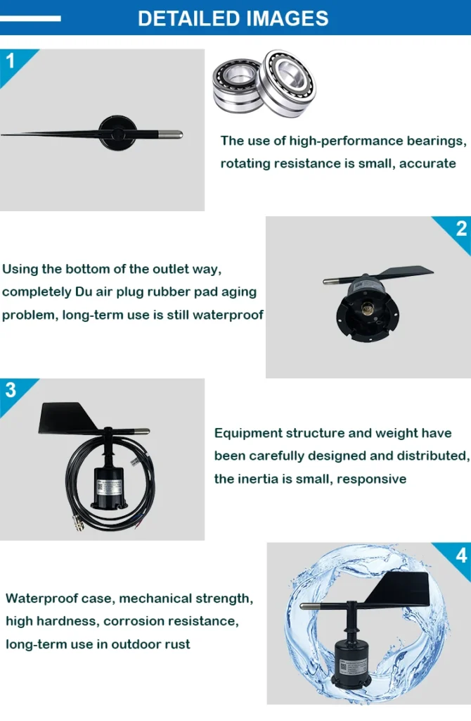 Options for Wind Vanes and Anemometers