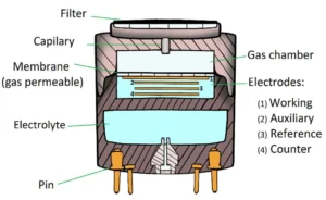 Using electrochemical sensors in gas detection.