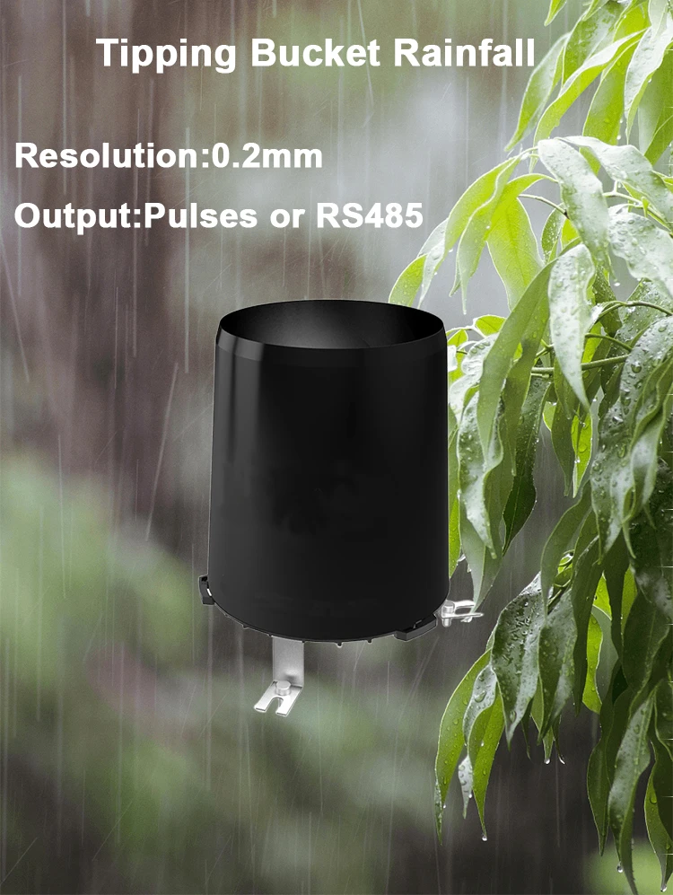 What is the resolution of tipping bucket rain gauge?