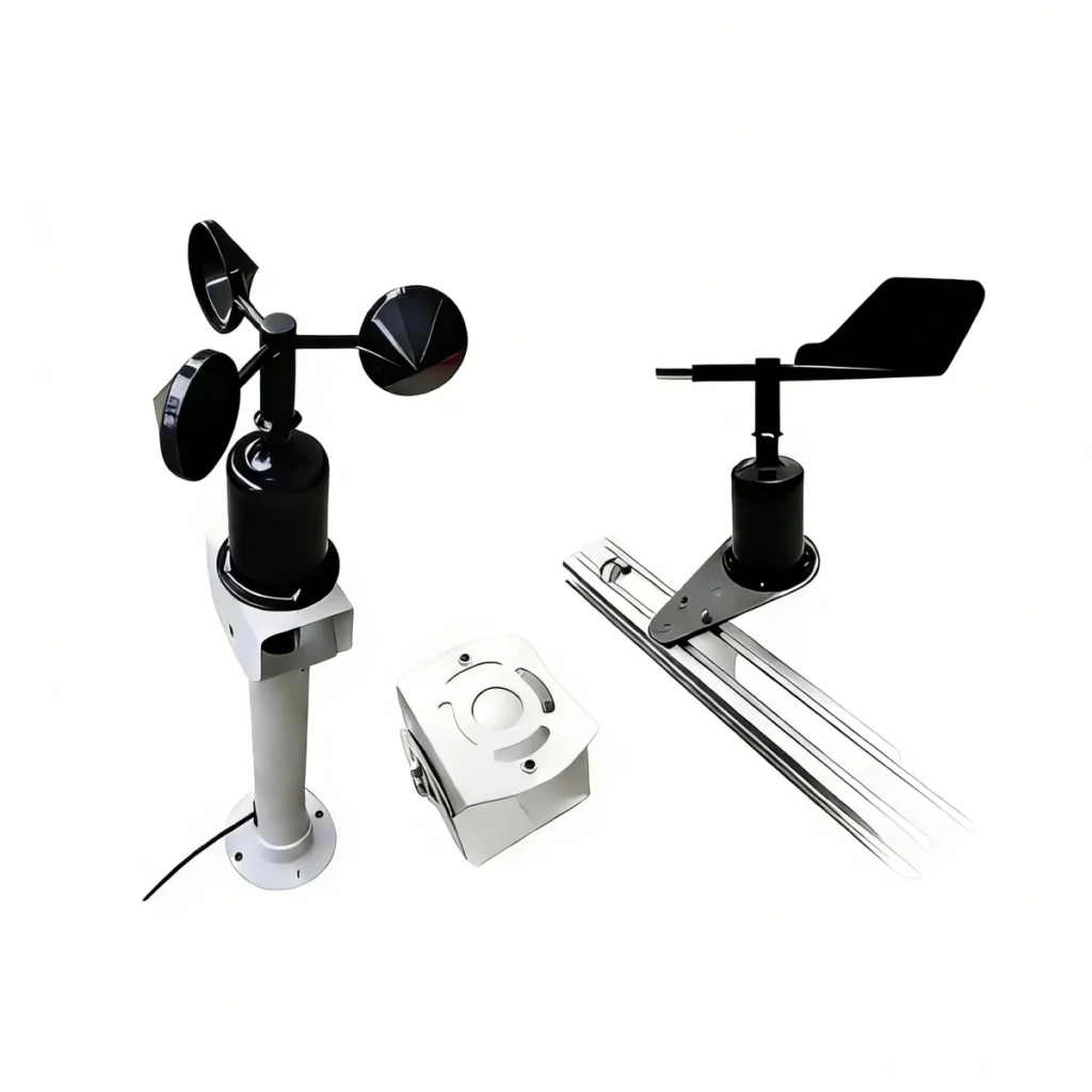 What device measures wind speed and direction?