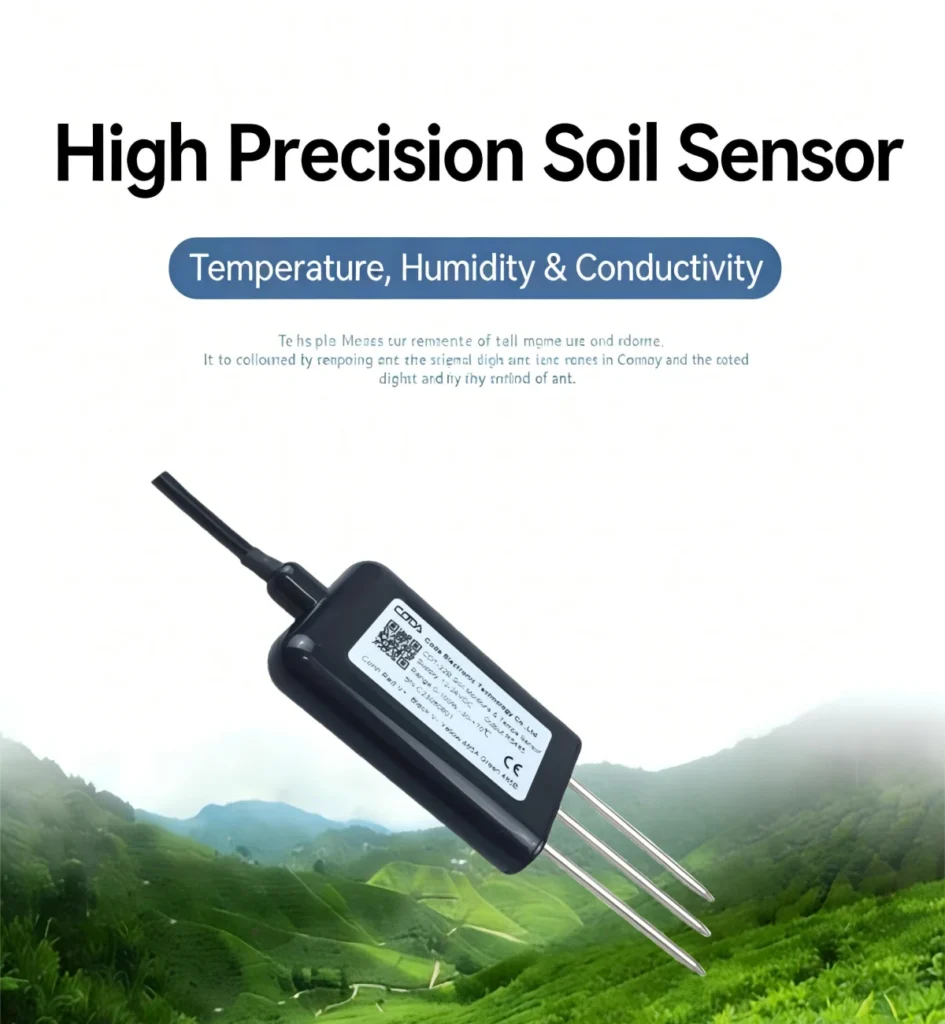 Soil with a Soil Temperature & Humidity Sensor